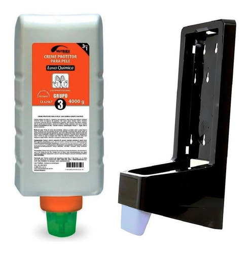Kit Creme Protetor C/ Dispenser 4 Litros Luva Qumica Nutriex