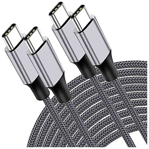 Cable Usb C A Usb C De 15 Pies, Paquete De 2 Unidades, Carga