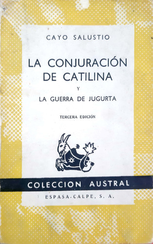 La Conjuración De Catilina Salustio Espasa Austral Usado #