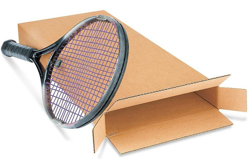 Cajas De Cartón Spc Para Raqueta De Tenis 33x8x76cm - 25/paq