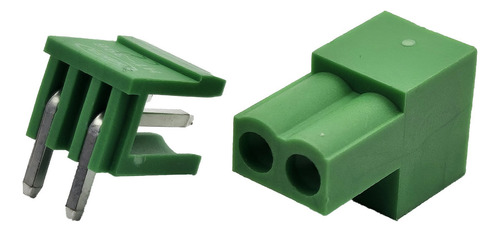 Terminal Block 2 Pin Desmontable, Paso 3.962 Mm (10 Juegos)