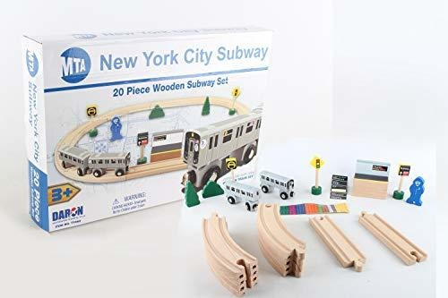 Conjunto De Metro De Madera Daron Nyc Mta 20piece