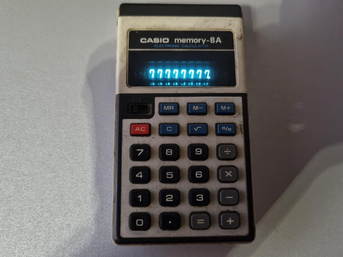 Calculadora Casio Memory-8a Retro Funcionando 1974