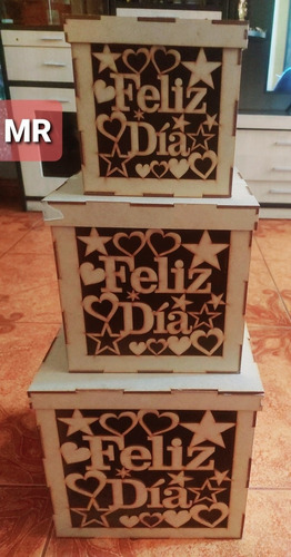 Imagen 4 de 4 de Caja De Mdf O Trupan Para Sorpresa Regalo Para Pareja Amigos