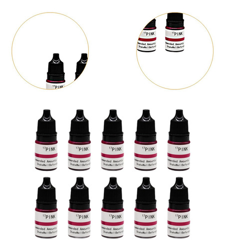 Kit De Coloración De Colorante De Vela Rosa Arte Arte 5 Ml