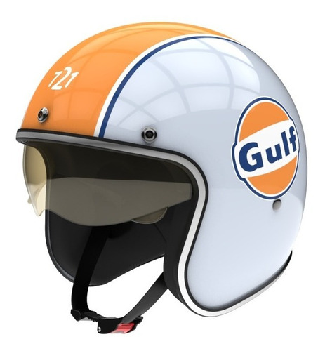 Casco Hawk 721 Gulf Garage Moto Talle Xl 62 Cm