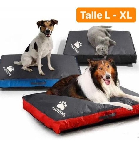 Colchon Cama Perros Grandes Antidesgarro Premium Impermeable