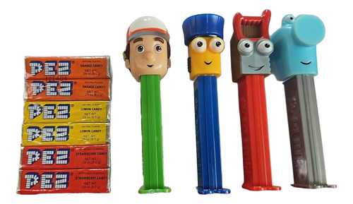 Pez - Juguete De Colección De Caramelos Manny X4 Figuras