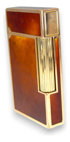 Encendedor S.t. Dupont Ligne 1 Laca China Y Plaqué Oro (Usado)