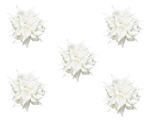 100 Flores Artificiales De Alcatraces Blancas Con Látex Suav