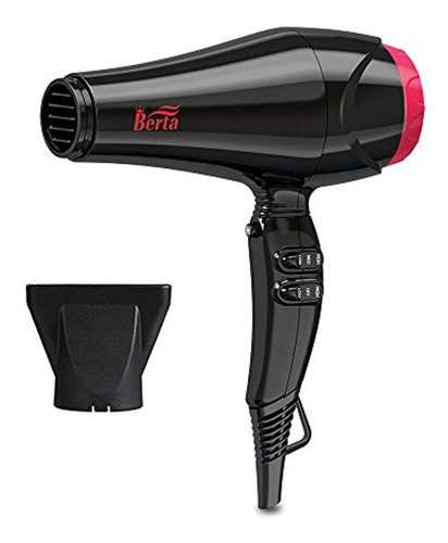 Berta 1875w Secador De Pelo De Iones Negativos Con 2 Velocid