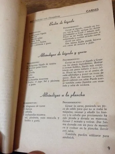 Mil Delicias Con Licuadora Mery Reiher Libro Recetas Palermo (Usado)