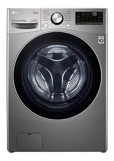 Lavadora secadora automática LG WD16EG2S6 inverter plateado 16kg 120 V