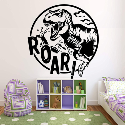 Vinilo Decorativo Dinosaurio Roar 30x30cm