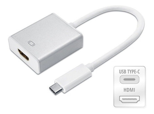 Imagem 4 de 4 de Cabo Adaptador Conversor Usb Tipo C Para Hdmi Macbook N04