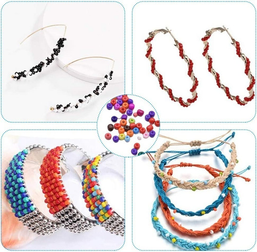 Set De Mostacillas Cuentas Para Pulseras Incluye Letras