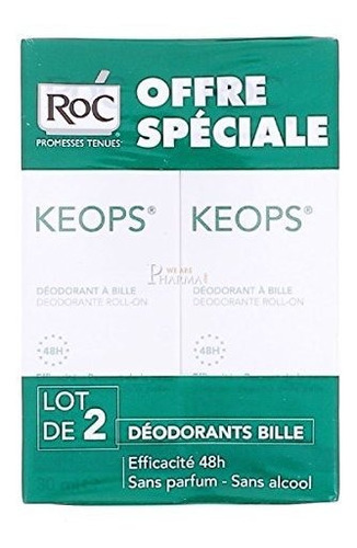 2x30 Ml Roc Keops Rollo Desodorante.