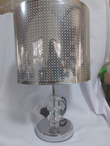 Imagen 6 de 8 de Lámpara De Buro Mesa Elegante Cromada Le561