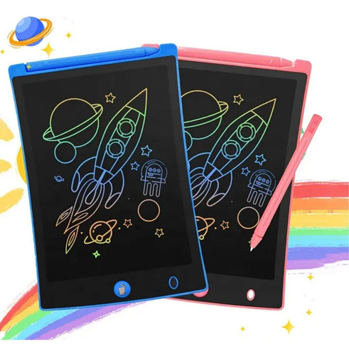 Lousa Mágica Infantil Grande 12 Polegadas Digital Interativa para Escrever e Desenhar Cor Azul