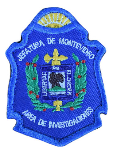 Parche Bordado Escudo Jefatura Montevideo Area Investigacion