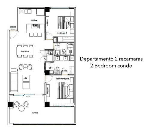 Imagen 23 de 23 de Departamento Con Terraza En Recamara Principal Y Sala, Venta