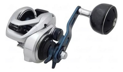 Carrete Shimano Tranx 401 Hg, 6 rodamientos, color plateado, lado de la manivela izquierda