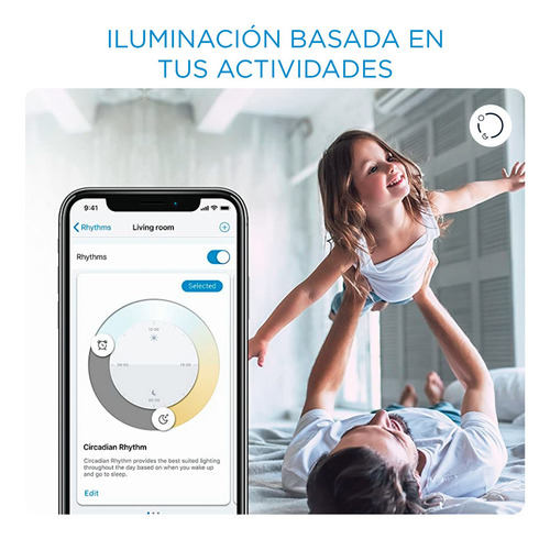 Imagen 5 de 6 de Ampolleta Led Inteligente Wiz Luz Fria & Calida 9w E27 Wifi