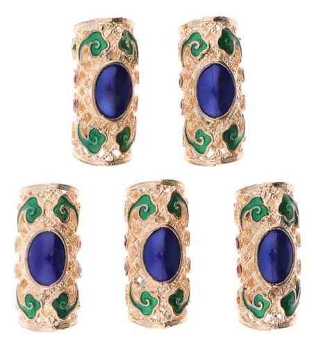 35 Pçs / Lote Dread Lock Beads Anéis De Cabelo Ajustável