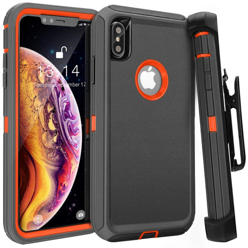 Funda Resistente Uso Rudo Para iPhone XS Max ,clip Conturon