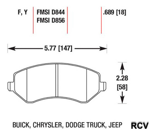 Balatas Disco  Delantera Para Chrysler Voyager   2001