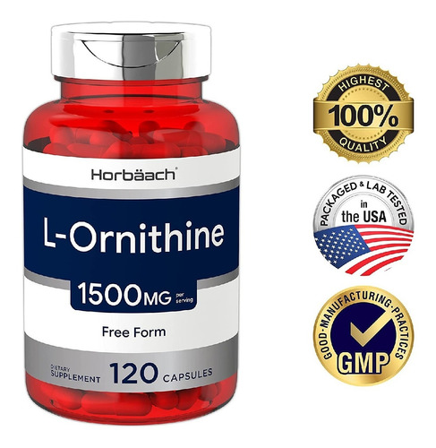 L-ornitina 1500mg Horbäach 120 Capsulas