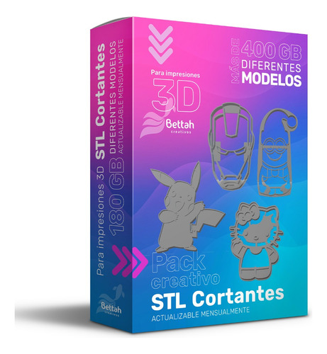 Pack Creativo Stl Cortantes - Más De 400 Mb - Actualizable!