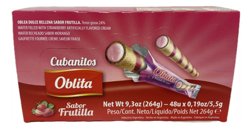 Cubanito Frutilla Oblita X48u