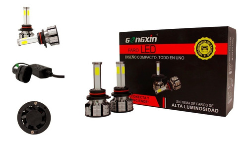 Kit Focos Led 4 Caras Alta Intensidad H1 H3 H4 H7 H8 H10 H13