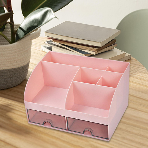 Organizador De Escritorio Con Cajones, Soporte De Rosa