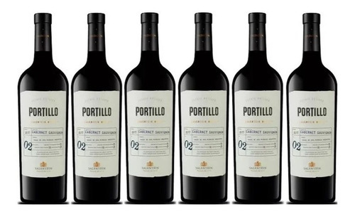 Vino Portillo Cabernet Sauvignon 750ml 6 unidades