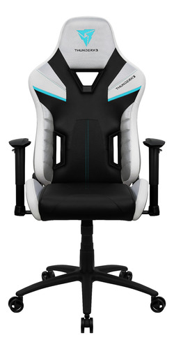 Silla de escritorio ThunderX3 TC5 gamer ergonómica  arctic white con tapizado de cuero sintético