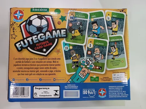 Novo Jogo Futegame Mesa Tabuleiro De Cartas Jogador Futebol