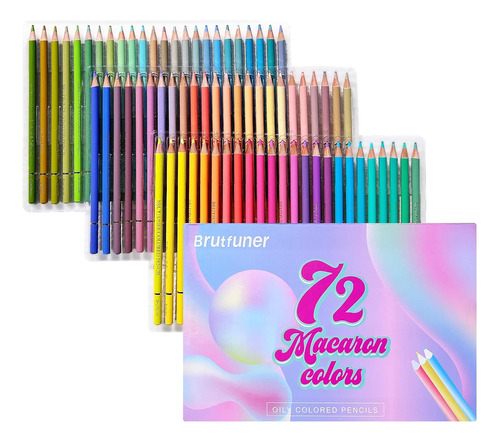 Macaron 72 Pastel Colored Pencils Set, Professional Sof...