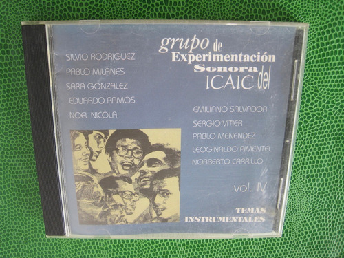 Grupo Experimentación Sonora Icaic Vol. Iv Cd Original Cuba