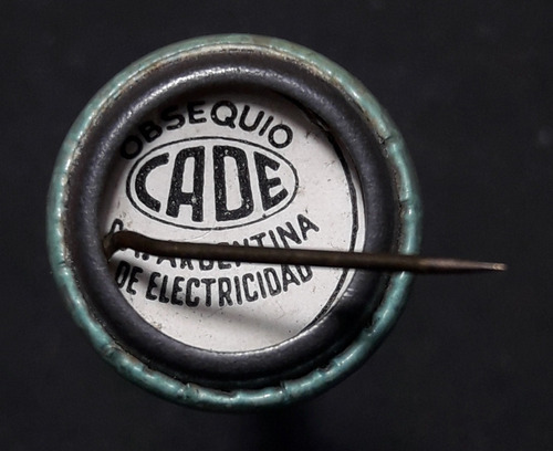 Antiguo Pin Escarapela Cade (1936/44) Comp Arg Electricidad 