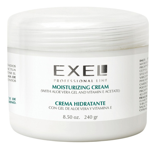 Crema Hidratante C/gel De Áloe Vera Y Vit. E  Exel X 500gr.