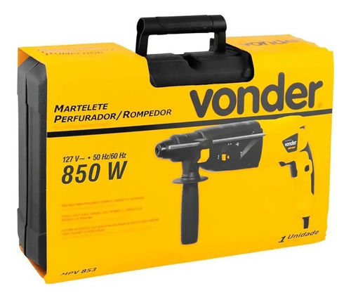 Martelete Perfurador Rompedor Mpv853 3,3j Vonder 220v 850w