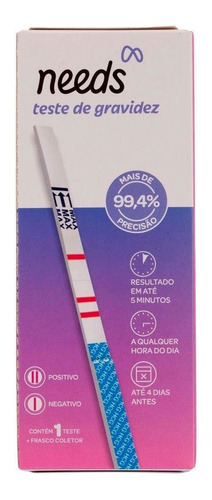 Teste De Gravidez Needs Em Tira 1 Unidade