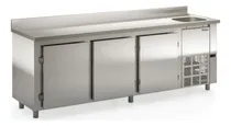 Comprar Bajo Mostrador Acero Inox 3 Puertas C Puertas Gelopar 2.5 M