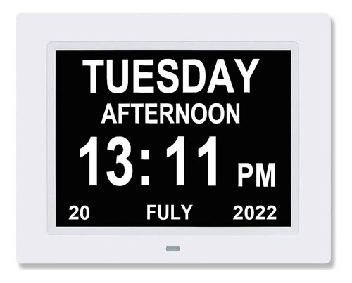 Levick - Reloj Con Calendario De Día De 9 Pulgadas, Pantalla