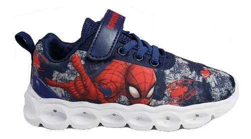 Zapatillas Marvel Spiderman Hombre Araña Niños Luces Textil