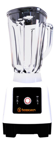 Licuadora 750w Vidrio 2l Touch 3vel Bosstech B4 Blanco