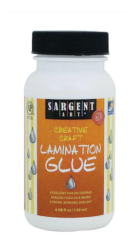 Sargent Art 4-ounce Decoupage Lamination Glue With Brush, 23