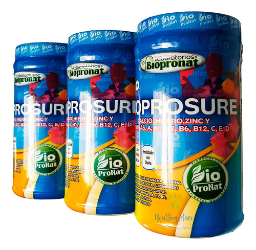 Bioprosure Calcio+hierro+vitaminas X 3 - L a $1